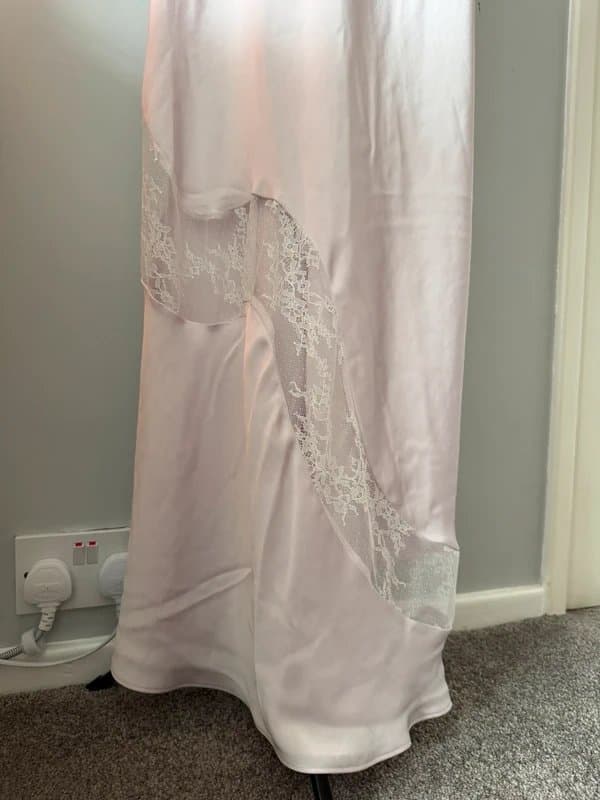 Bershka Bershka Pale Pink Satin Lace Slip Dress - Size M - New - Wedding Guest Party
