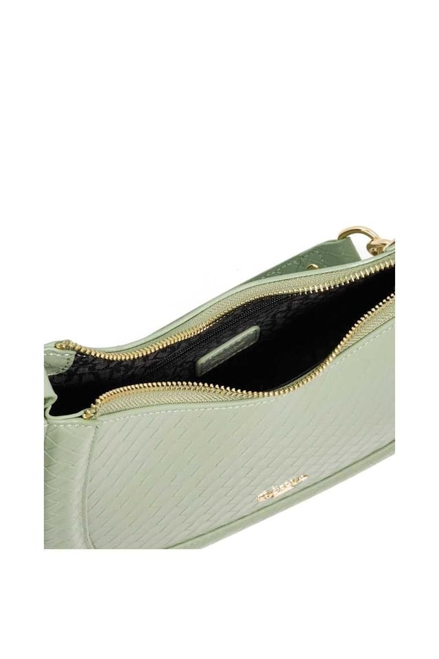 Dune London Dune London Women's 'Direction' Leather Shoulder Bag in Green - 3