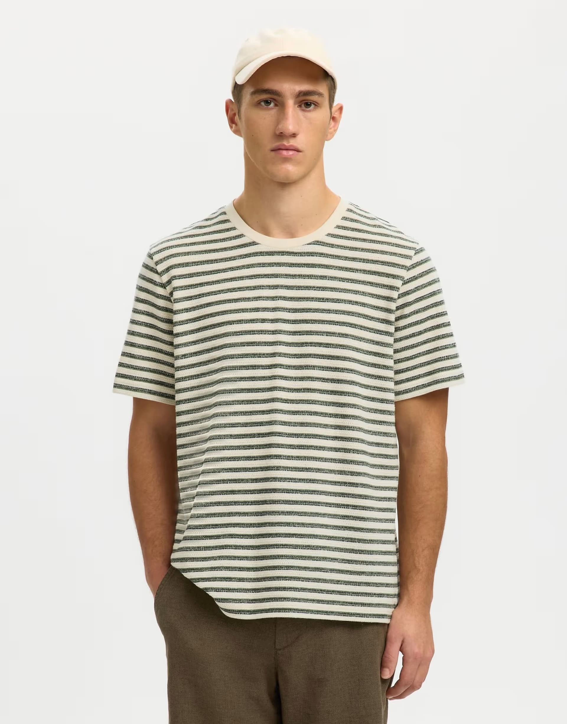 ASOS Selected T-shirt in egret 1