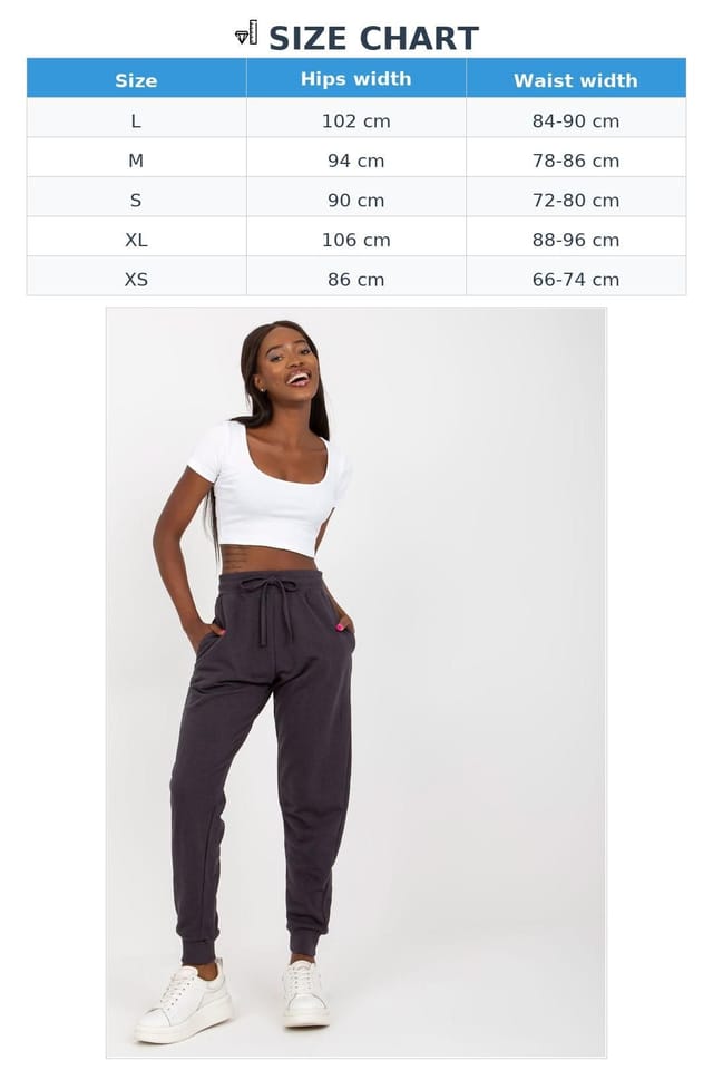 Love Lace Love Lace Women's High Waisted Tie Waist Sweatpants Pockets in Grey - 3