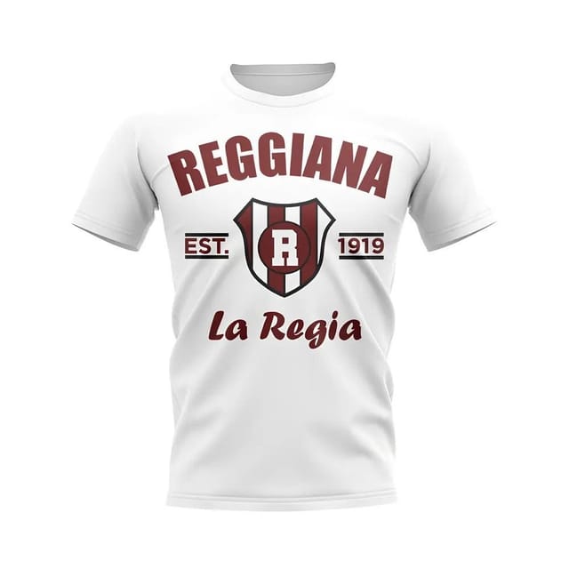 Reggiana Reggiana Men's Personalised Established Football T-Shirt in White - 2
