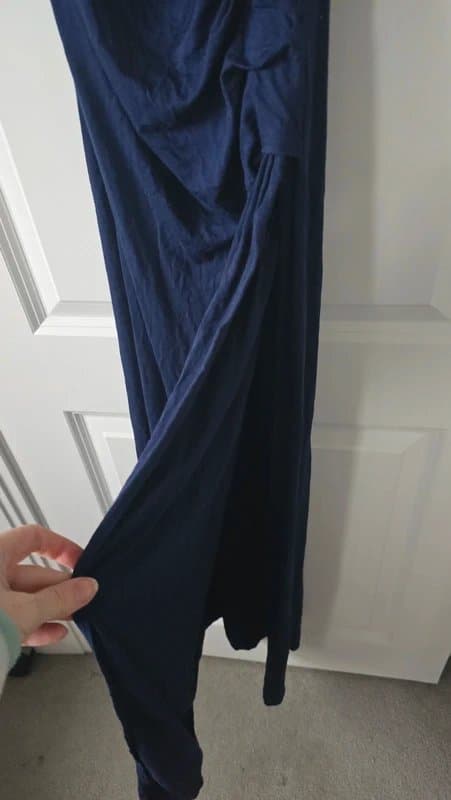 ASOS Cotton ruched maxi dress 10