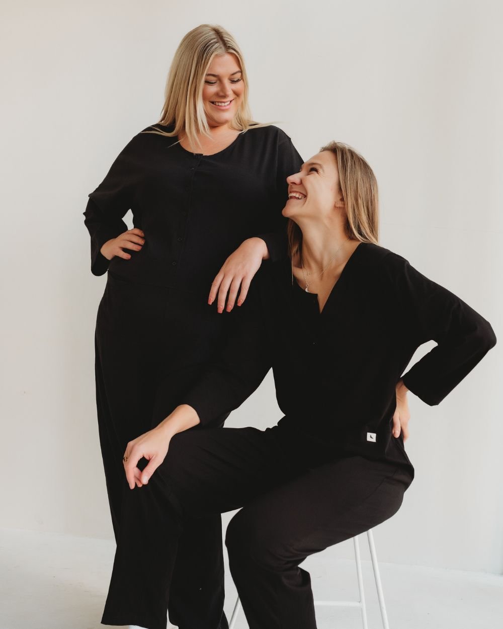 Turtledove London Turtledove London Women's Mila Black Long Sleeve Jumpsuit - 2