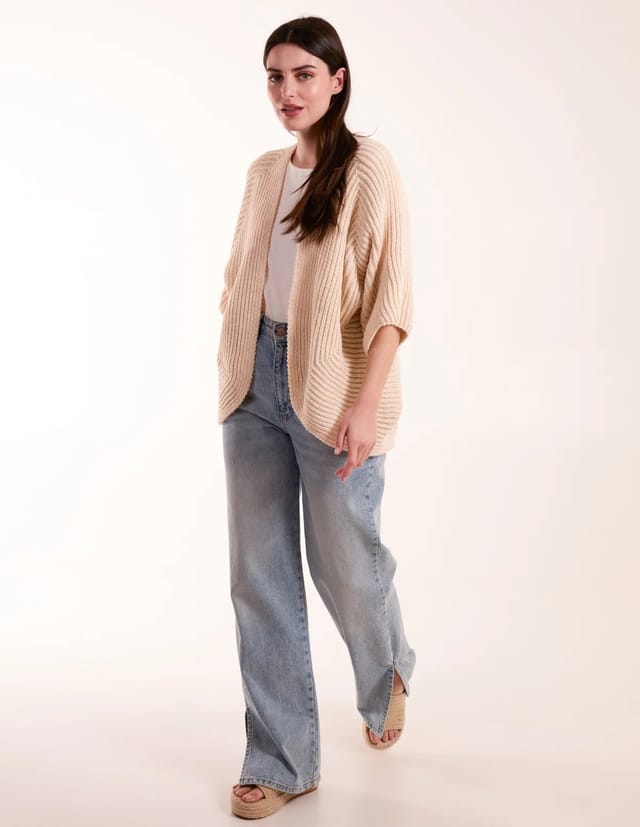 Blue Vanilla Knitted Mid Length Cardigan - 3