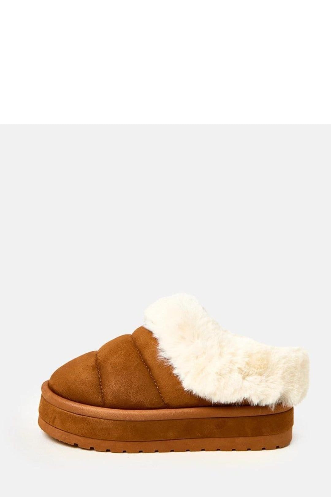 Love Lace Love Lace Women's Snow Boots in Suede with Fur Lining Platform Comfort in Brown - 4