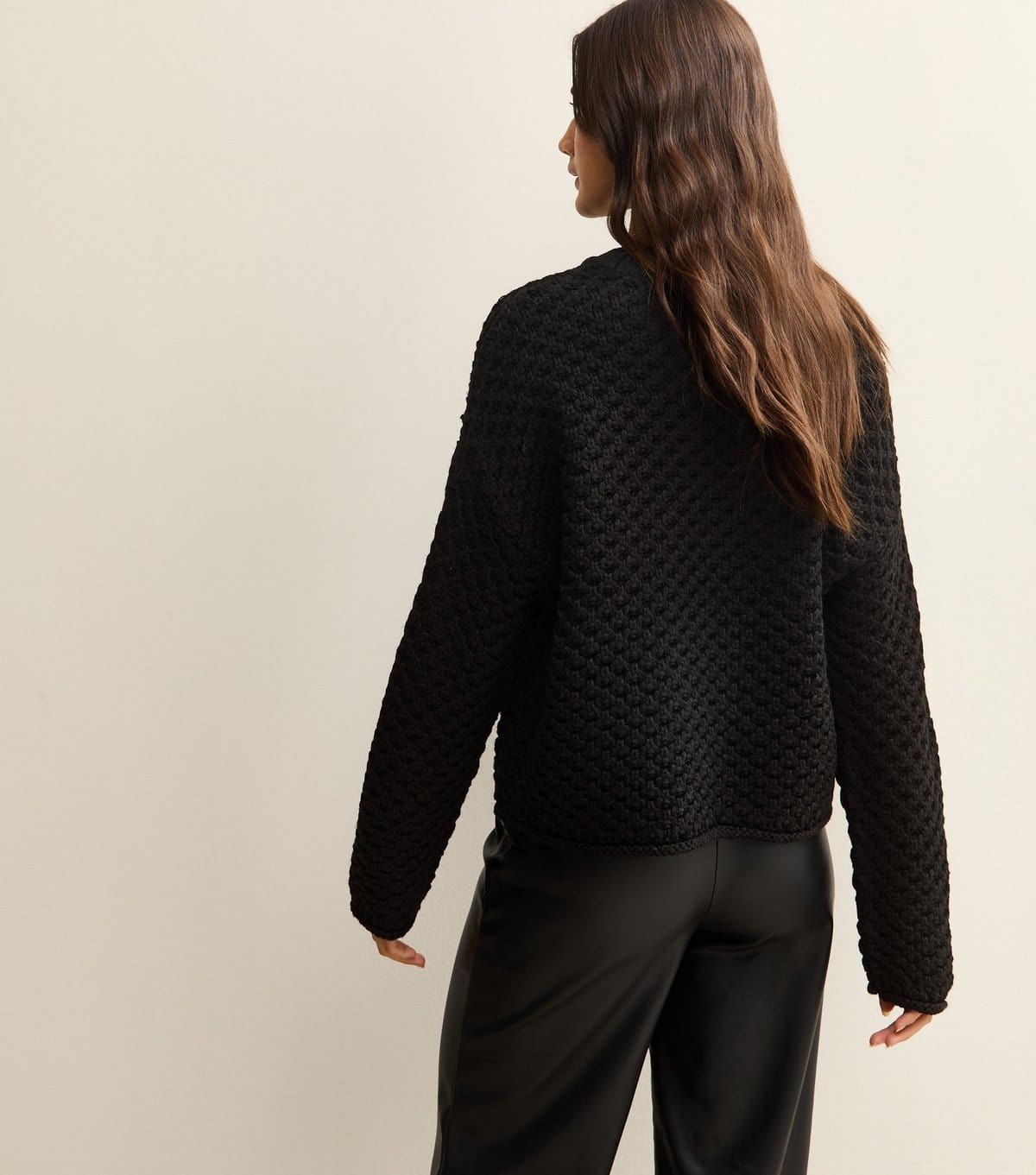 New Look Women's Black Stitch Knit Jumper New Look - 4
