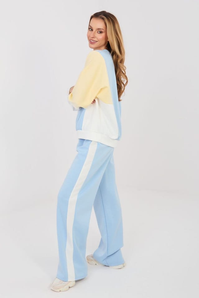 Love Lace Love Lace Women's Buttery Soft Sequin Logo Tracksuit Set in Blue - 2