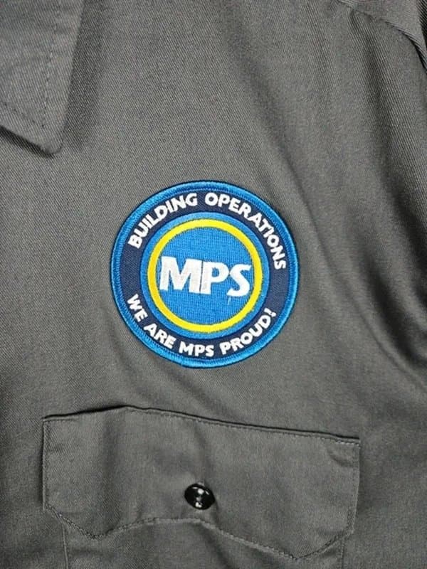Dickies Dickies Charcoal Grey Work Shirt - Mens Medium - Embroidered Patch