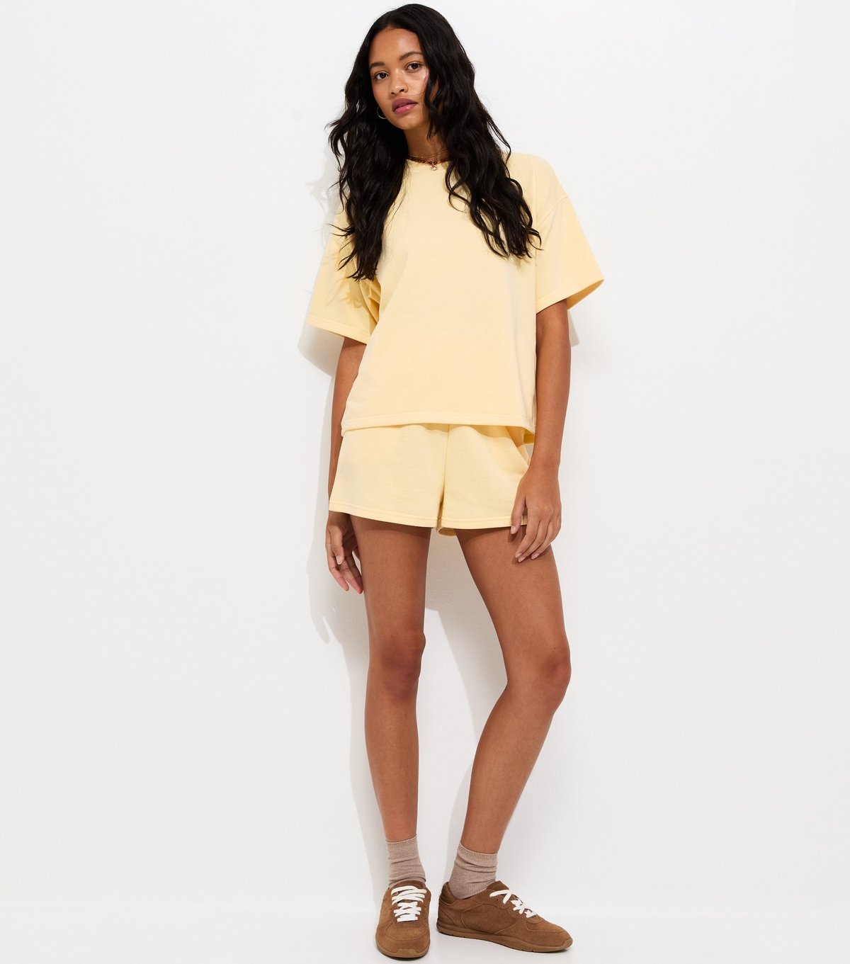 New Look Women's Light Yellow Jersey Jogger Shorts New Look - 3