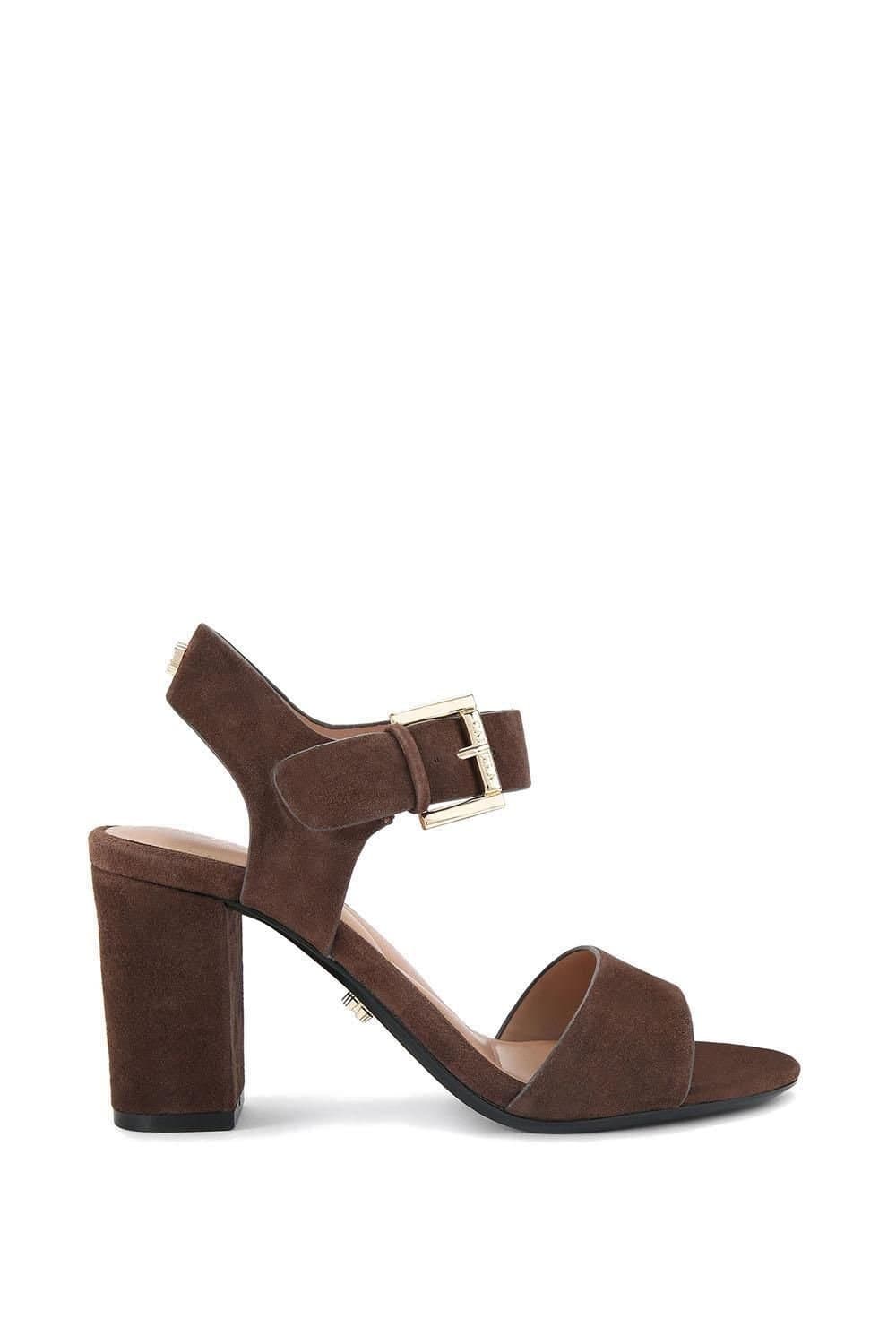 Carvela Carvela Women's 'Sadie Heel' Suede Heels in Dark Brown