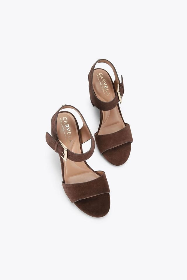 Carvela Carvela Women's 'Sadie Heel' Suede Heels in Dark Brown - 2