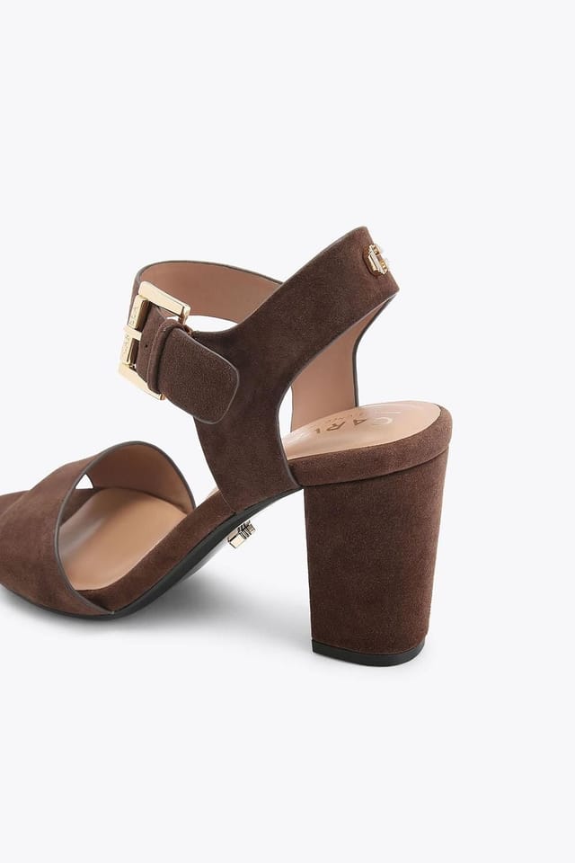 Carvela Carvela Women's 'Sadie Heel' Suede Heels in Dark Brown - 3