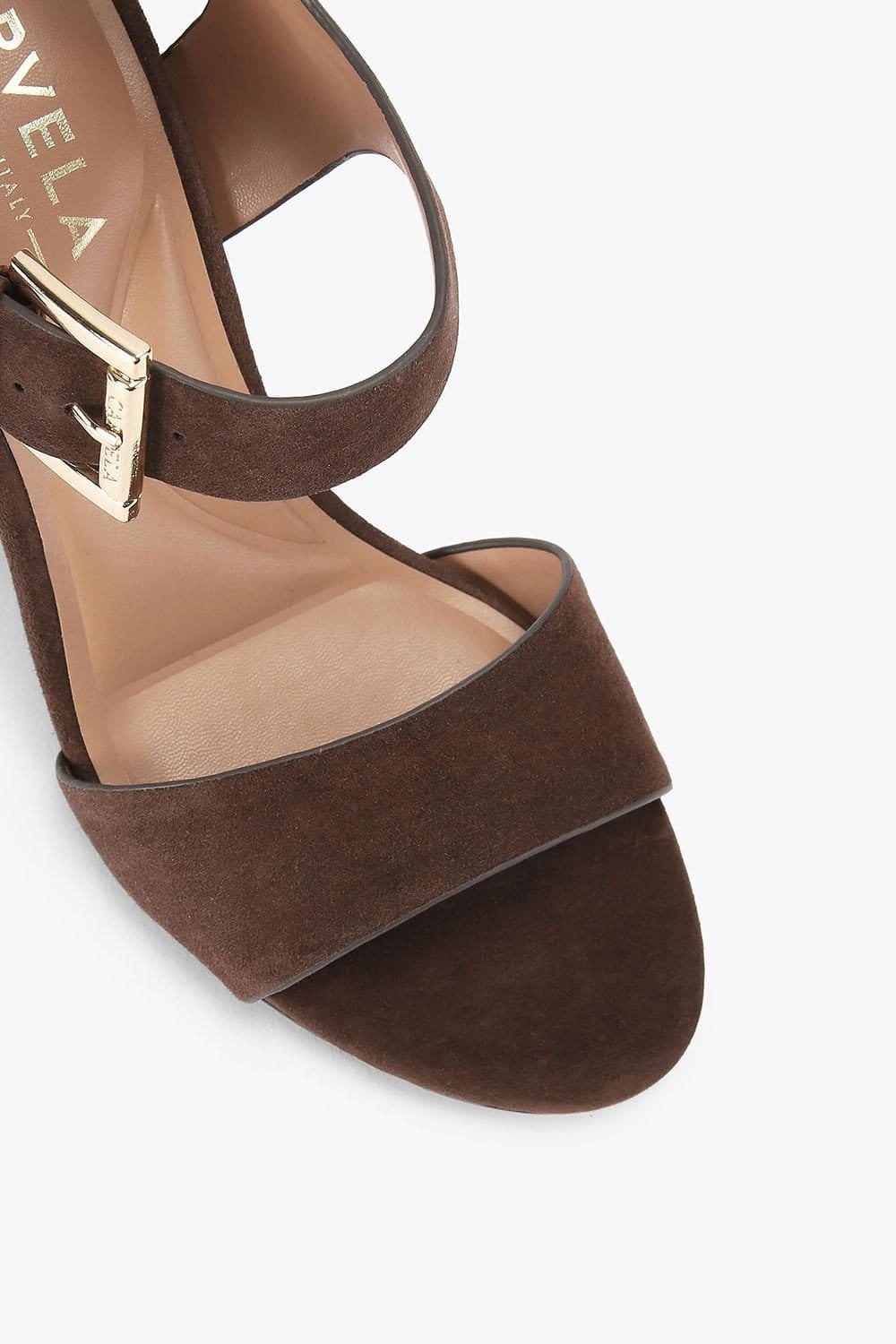 Carvela Carvela Women's 'Sadie Heel' Suede Heels in Dark Brown - 4