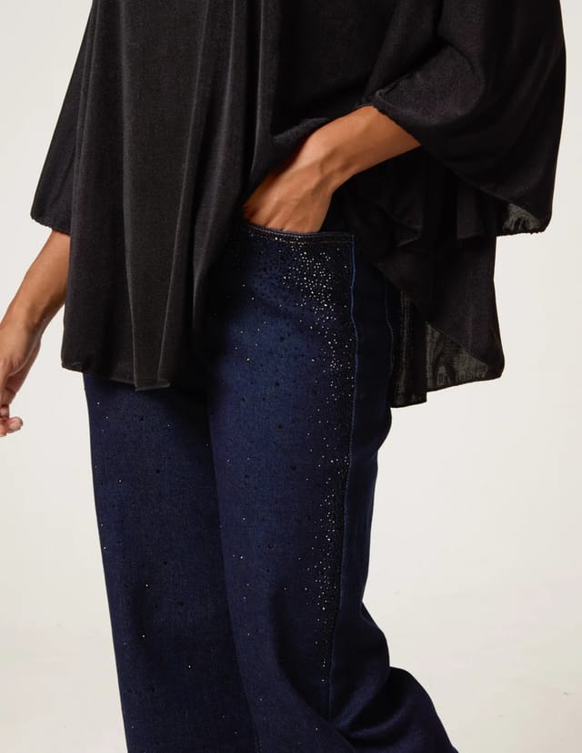 Blue Vanilla Rhinestone Jeans - 3