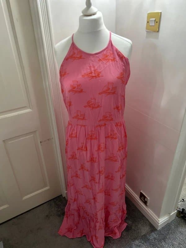 Never Fully Dressed NFD Pink & Red ‘Limoncello’ Dresa