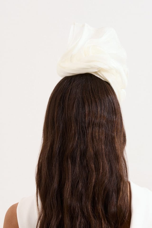 Phase Eight Phase Eight Women's Pleat Twist Pillbox in Off-White - 2