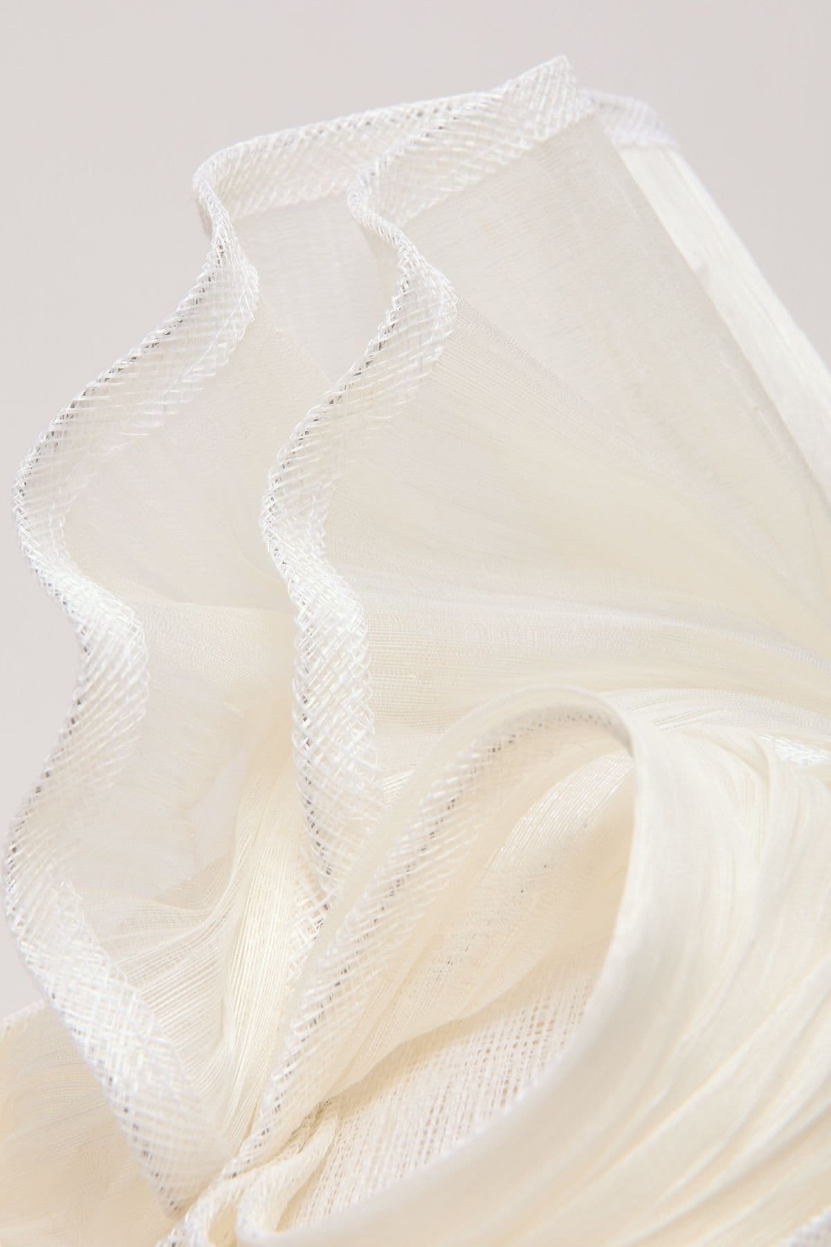 Phase Eight Phase Eight Women's Pleat Twist Pillbox in Off-White - 4