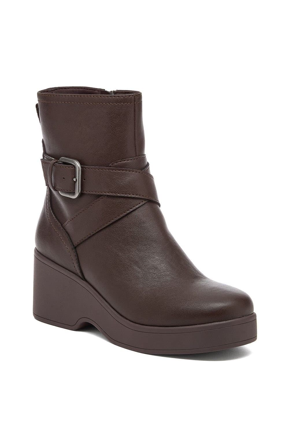 Rocket Dog Rocket Dog Women's Jimmy Bangor Ankle Boot in Dark Brown