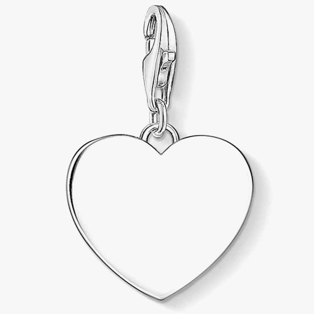 Thomas Sabo THOMAS SABO Women's Sterling Silver Plain Heart Charm 1634-001-21
