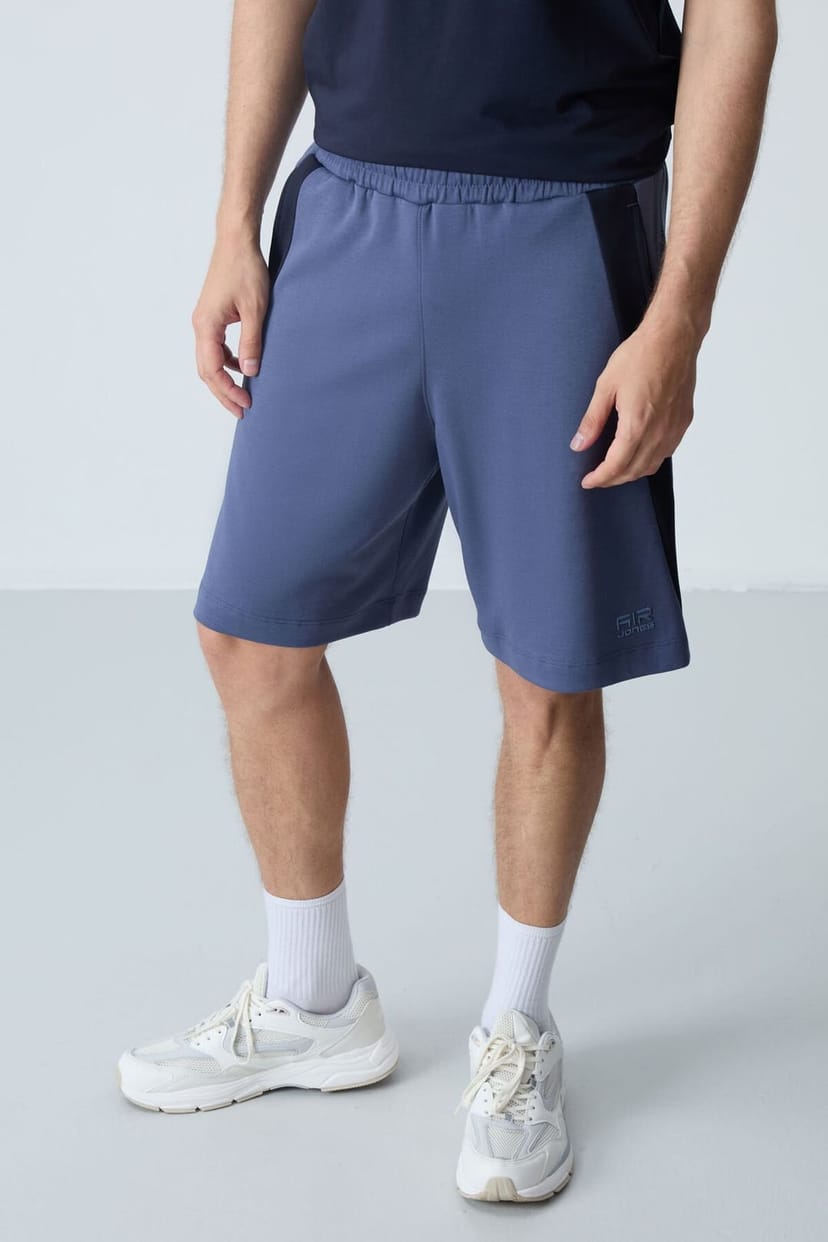 Tommy Life Tommy Life Men's Cotton Blend Sweat Shorts in Mid Navy - 1