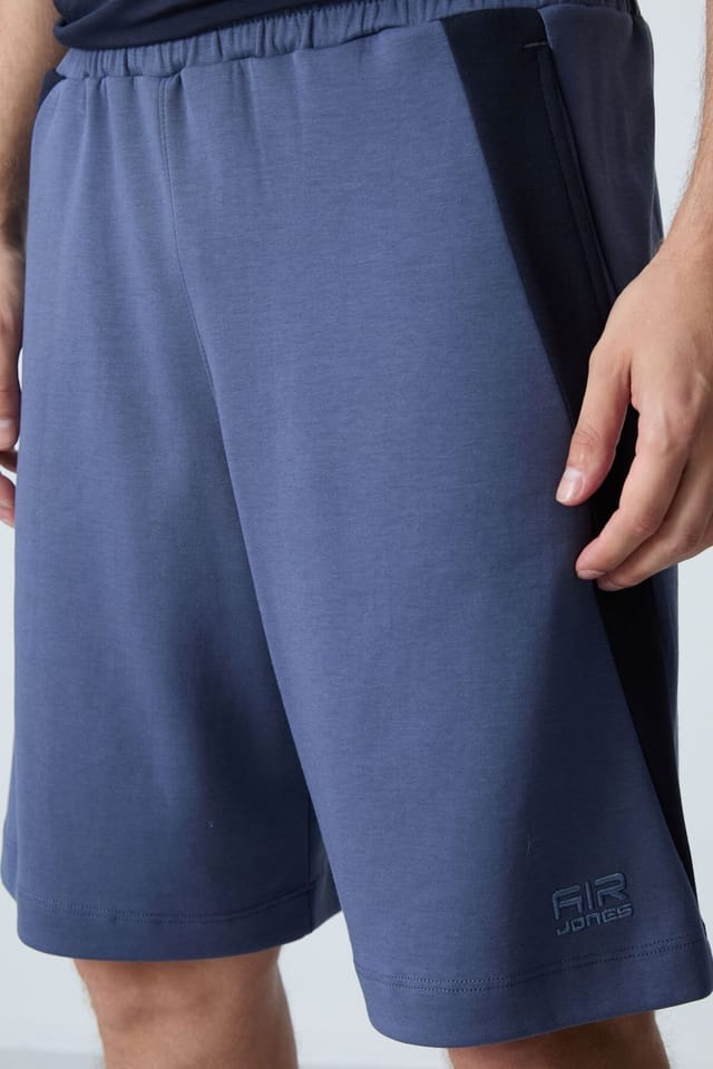 Tommy Life Tommy Life Men's Cotton Blend Sweat Shorts in Mid Navy - 3