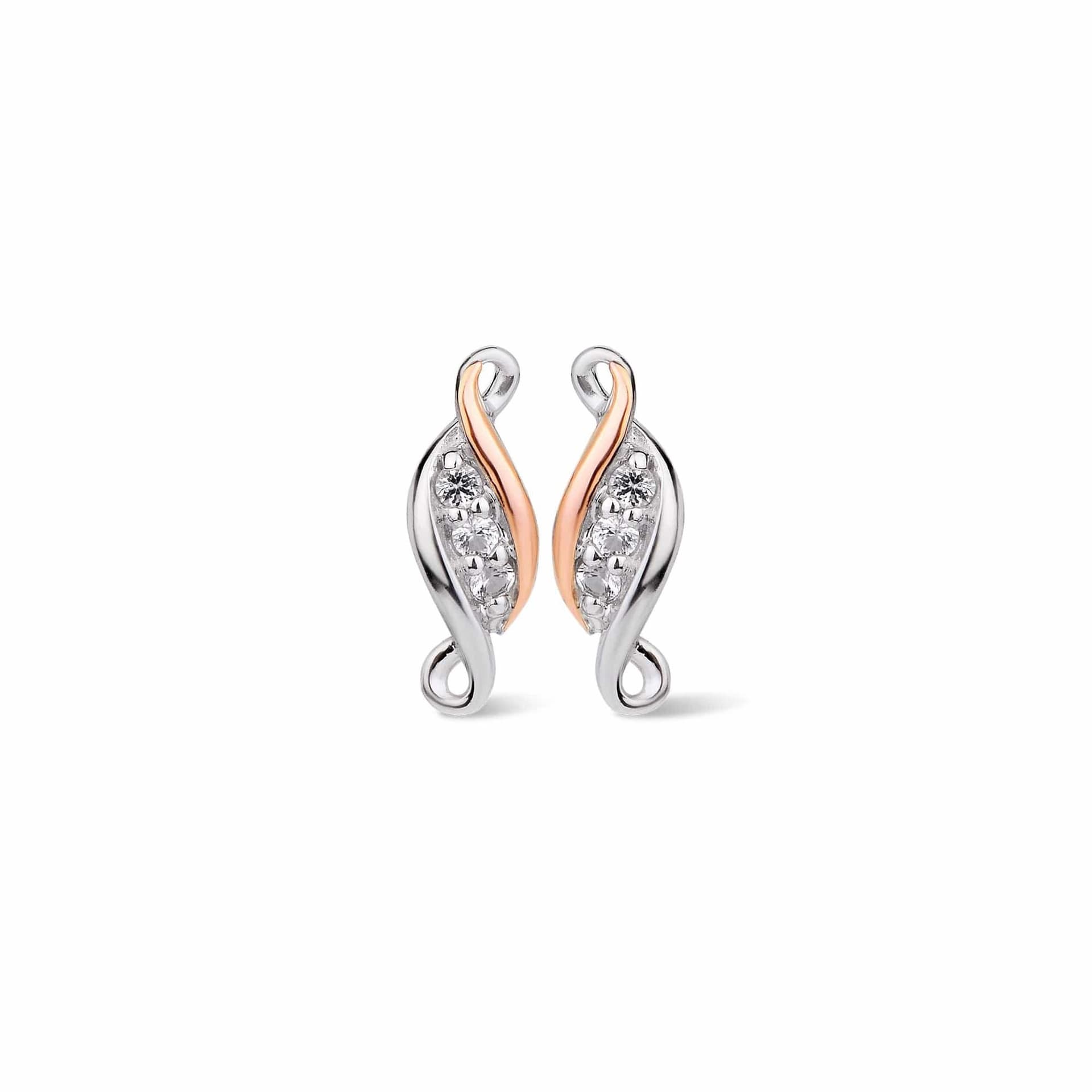Clogau Clogau Women's Past Present Future Sterling Silver Earrings with Topaz in Metallics