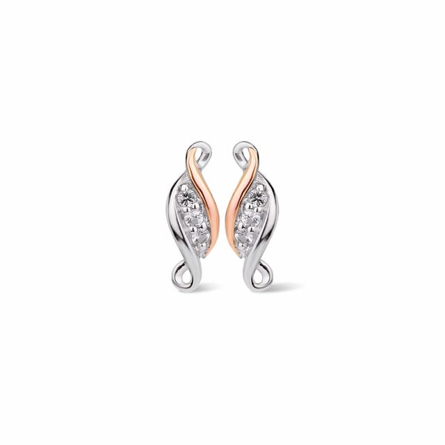 Clogau Clogau Women's Past Present Future Sterling Silver Earrings with Topaz in Metallics - 2