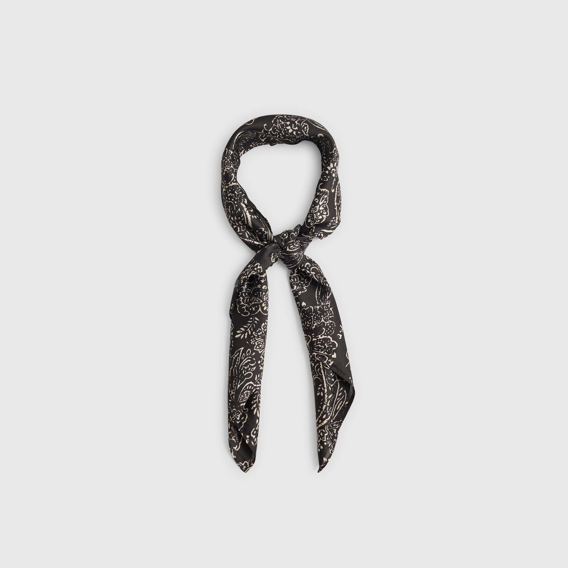 River Island River Island Womens Black Paisley Print Scarf