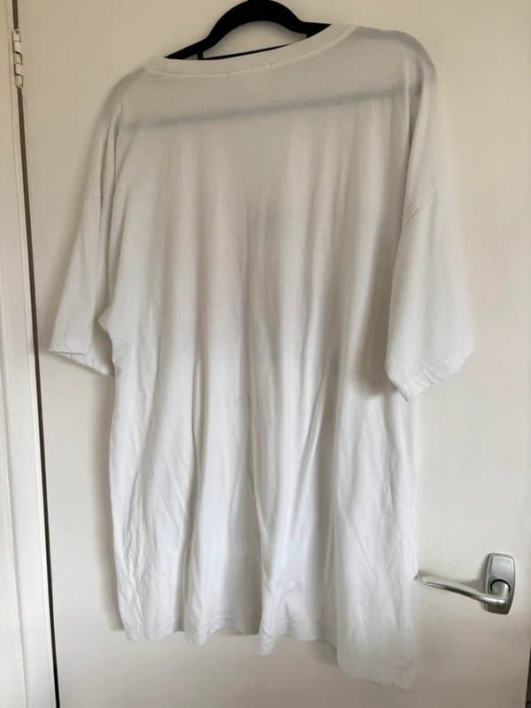 Missguided Missguided Oversized California T-Shirt Dress | Size 14 | Orange Print Beach Cover Up
