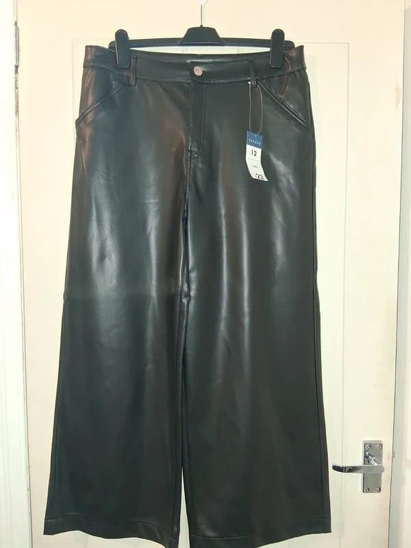 Matalan Leather look trousers