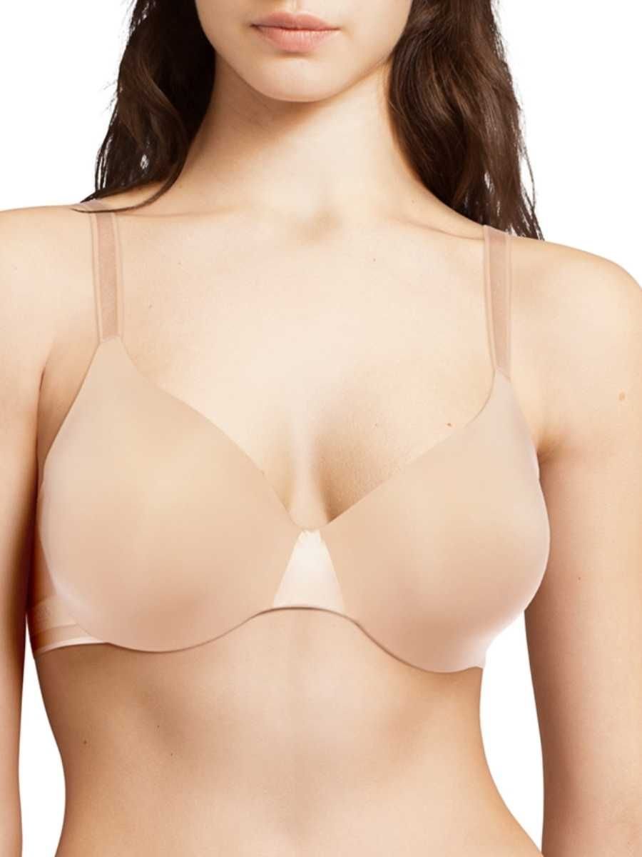 Chantelle Chantelle Women's Essentiall Covering T-Shirt Bra in Nude - 3
