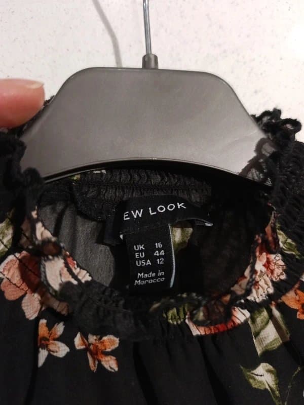New Look Floral chiffon blouse new look sz 16