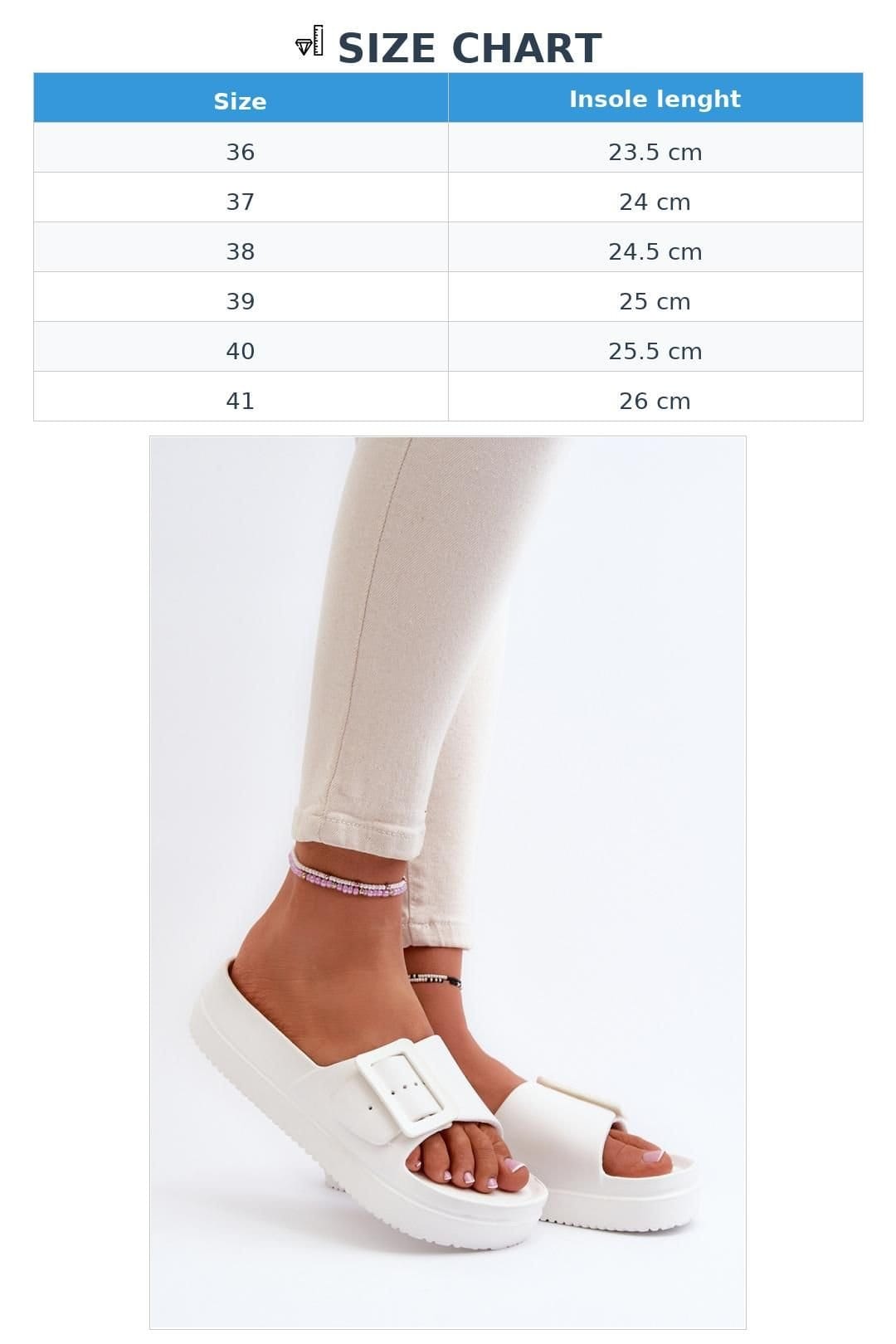 Love Lace Love Lace Women's Platform Flip Flops with Buckle Strap Lightweight Foam Summer in White - 4