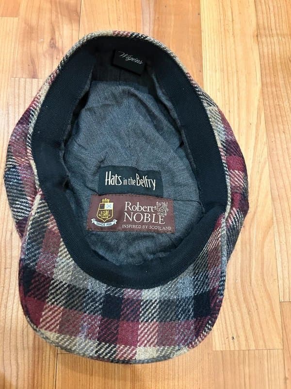 Hats in the Belfry Hats in the Belfry x Robert Noble Plaid Wool Cap
