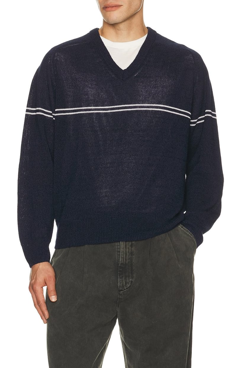 revolve Striped V Neck Striped Sweater - 1