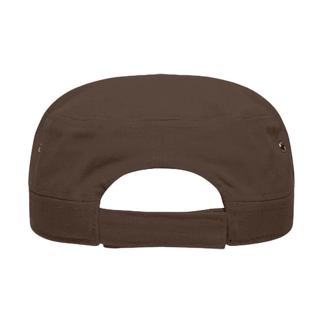 Myrtle Beach Myrtle Beach Men's Cotton Canvas Army Cap in Dark Brown - 2