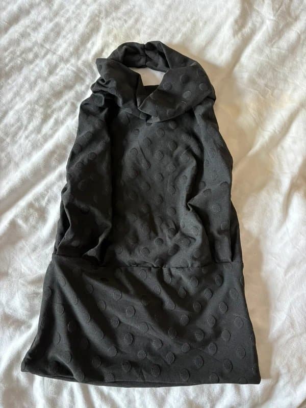 Bershka bershka black halter neck backless top
