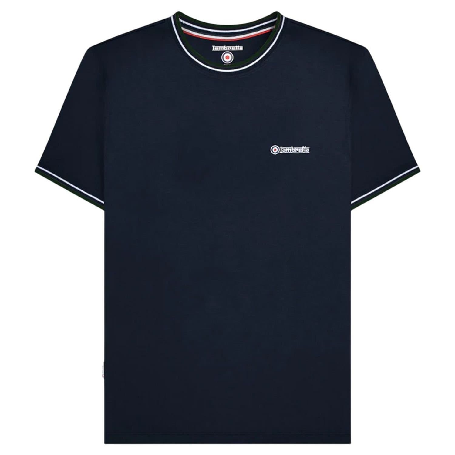Lambretta Lambretta Men's AW24 Twin Tip Pique T-Shirt in Navy