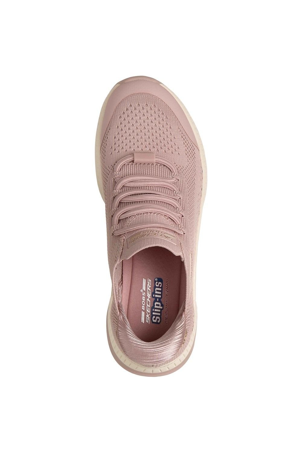 Skechers Skechers Women's BOBS Sport Squad 4 Dire Step Trainer in Pink - 3