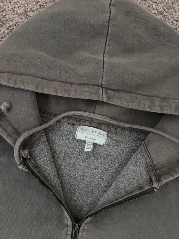 Pull & Bear Pull & Bear Stonewash Hoodie - Brown - S