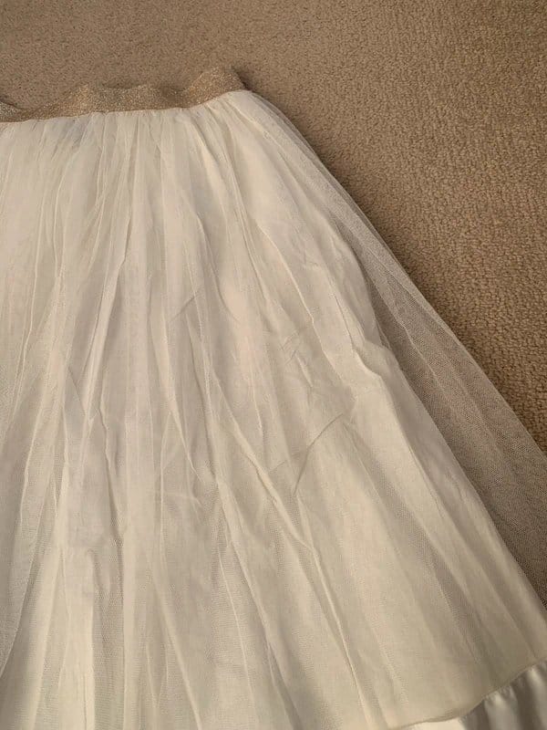 ASOS Cream Tulle and Satin Holiday Skirt