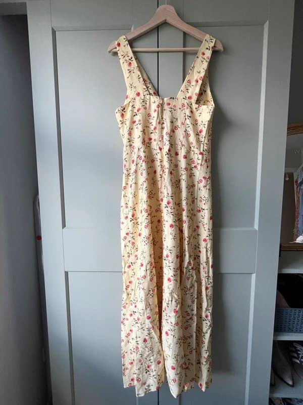 ASOS Design Yellow Floral ASOS Design Dress Size 10