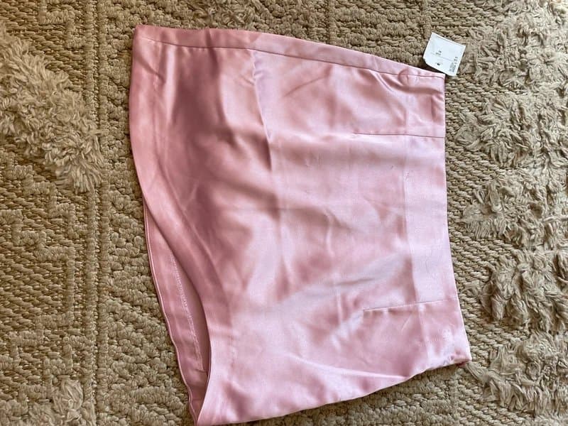 Bershka Satin mini skirt