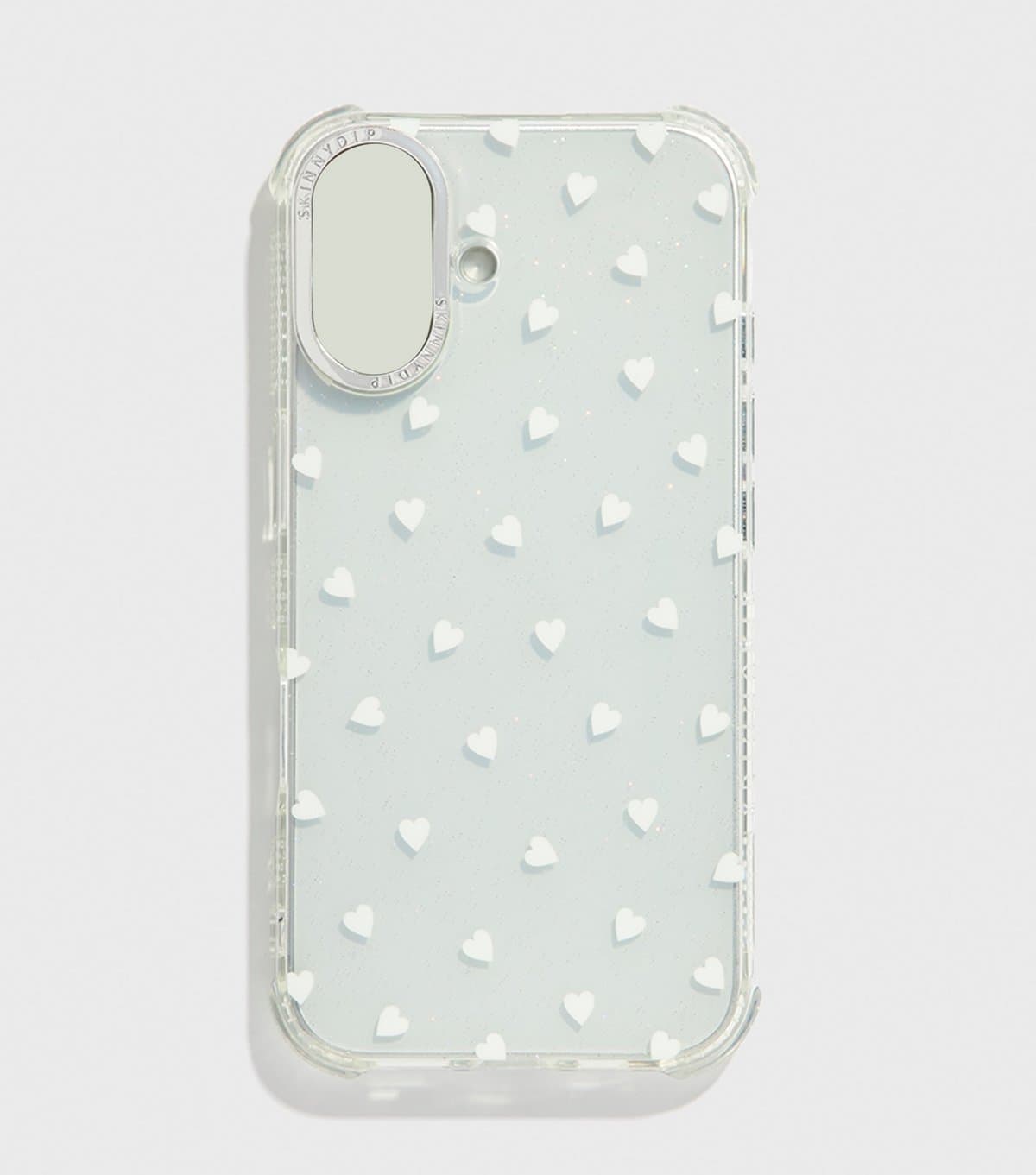 Skinnydip White Heart Print Iphone Case Skinnydip New Look