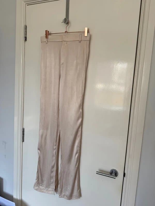 Zara Silk look pants