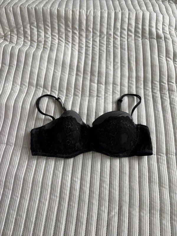 New Look New look 34B bra black lace grey