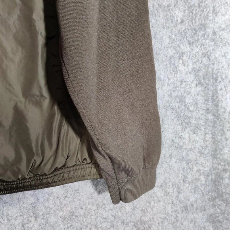 Reiss Reiss Jacket Mens Size Large Olive Green Hybrid Bomber Knit Full Zip Enzo