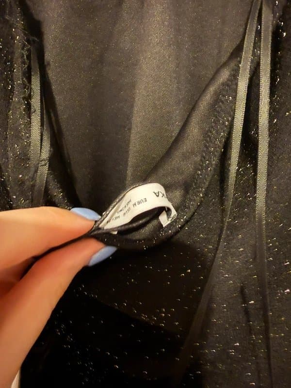 Bershka Bershka black sparkly halter maxi dress