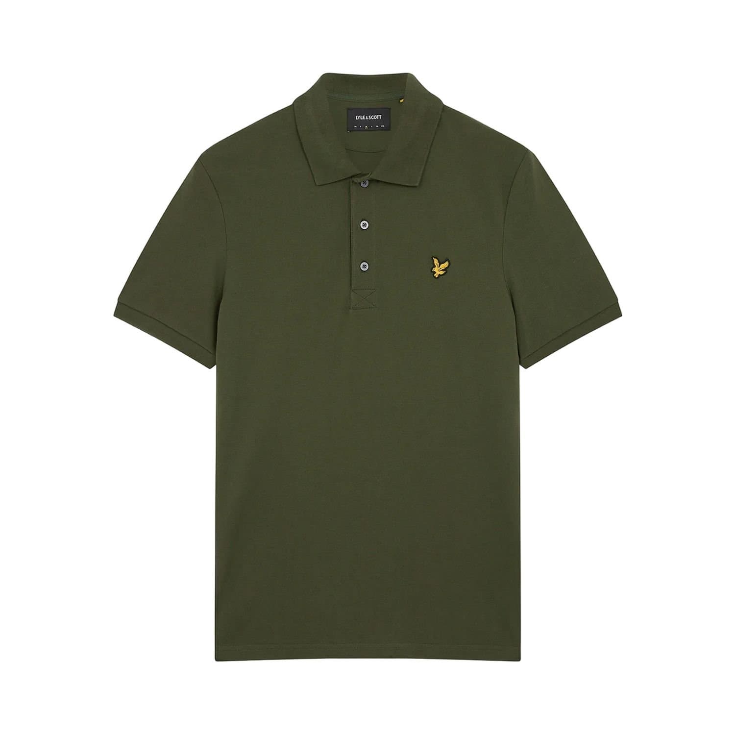 Lyle & Scott Lyle & Scott Men's Plain Polo Shirt in Olive