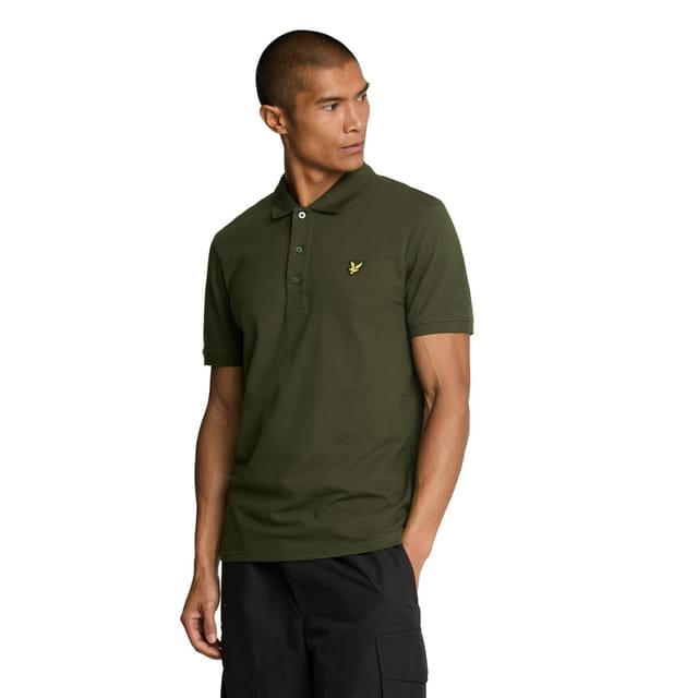 Lyle & Scott Lyle & Scott Men's Plain Polo Shirt in Olive - 3